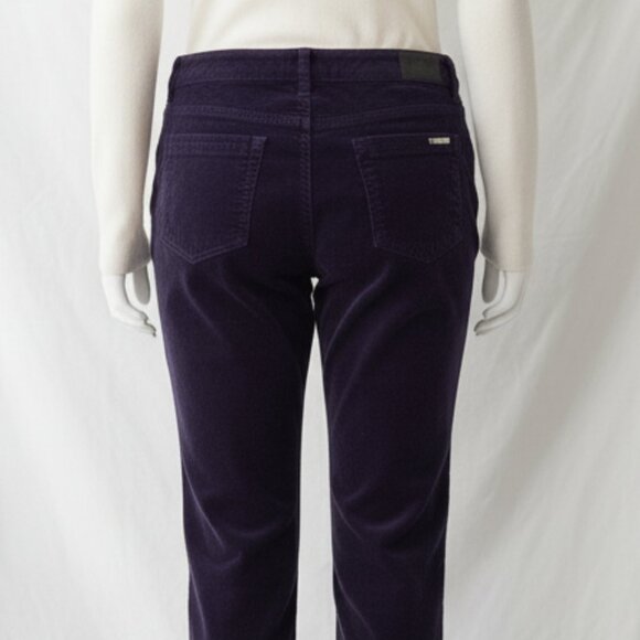 NWOT Chico’s Black Label Women’s Purple Velour Zipper Statement Pants Size S - Picture 7 of 14